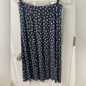 LOFT midi skirt with thigh slit